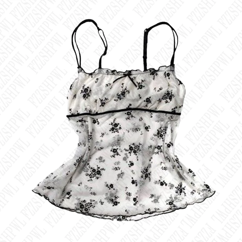 ing Y2K Sling Camis Grunge Goth Spicy Girls Summer Sleeveless Crop Top Punk Casual Vintage High Street Sexy Slim Fashion Hip Hop 90s