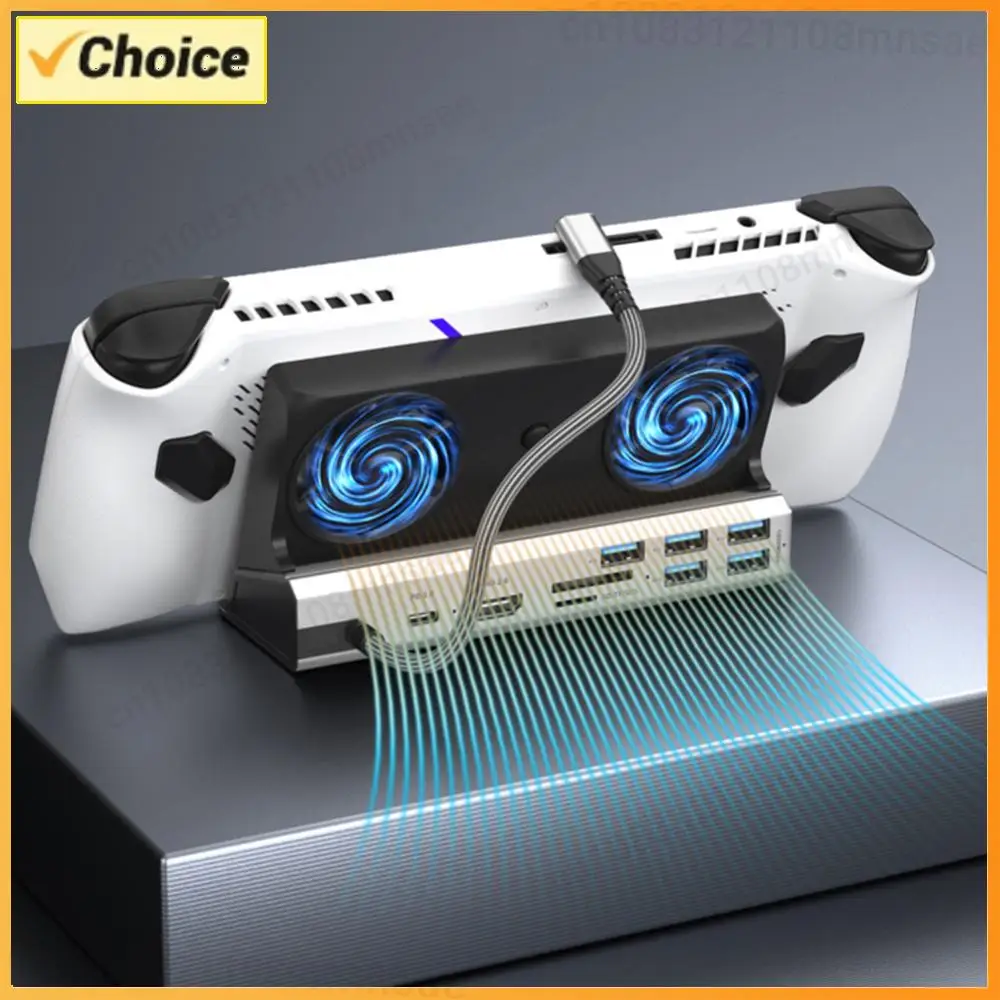 

Dock Console Hub HDMI-Compatible USB C Docking Station 4K 60Hz USB Hub Gigabit Ethernet 1000Mbps PD 100W RJ45 for ROG Ally Game