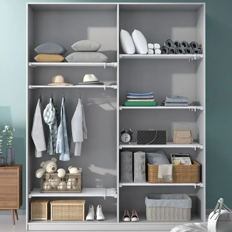 Wardrobe Expandable Divider Adjustable Wardrobe Storage Shelves Adjustable Closet Shelf Punch-free Storage Racks Home Organizer