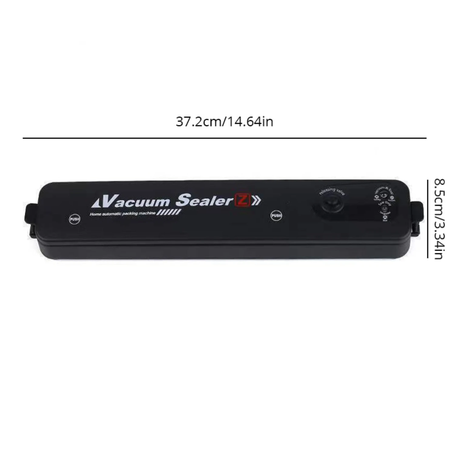 Highly Efficient Premium Black Food Vacuum Sealer: Essential Household Appliance for Quality Preservation - Effective 110V/220V