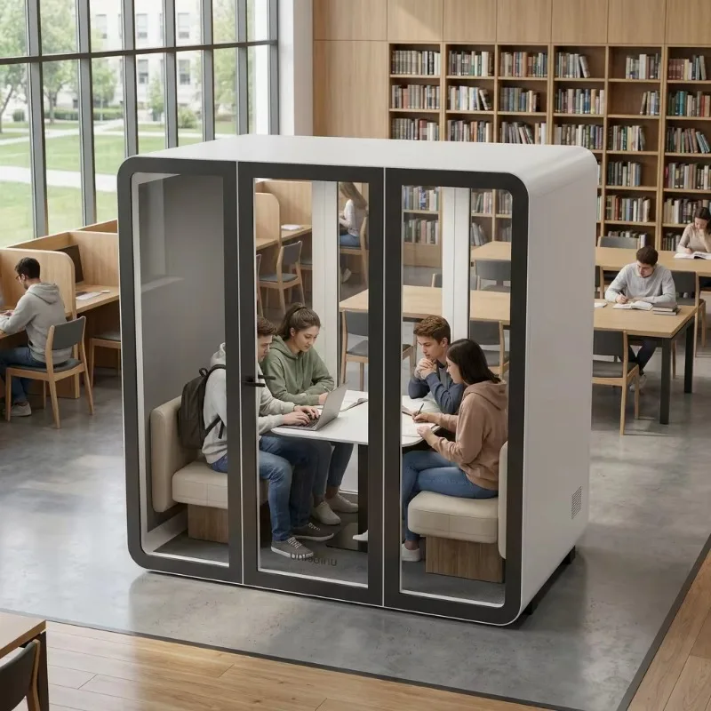 Durable Multifunction Soundproof Office Pods Movable Privacy Meeting Booth School Home Office Hotels Hot Sale
