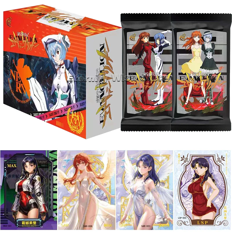 

Neon Genesis Evangelion Card EVA New Century Evangelion Anime Asuka Ayanami Rei Mecha Collection Cards Children Toys Kids Gifts