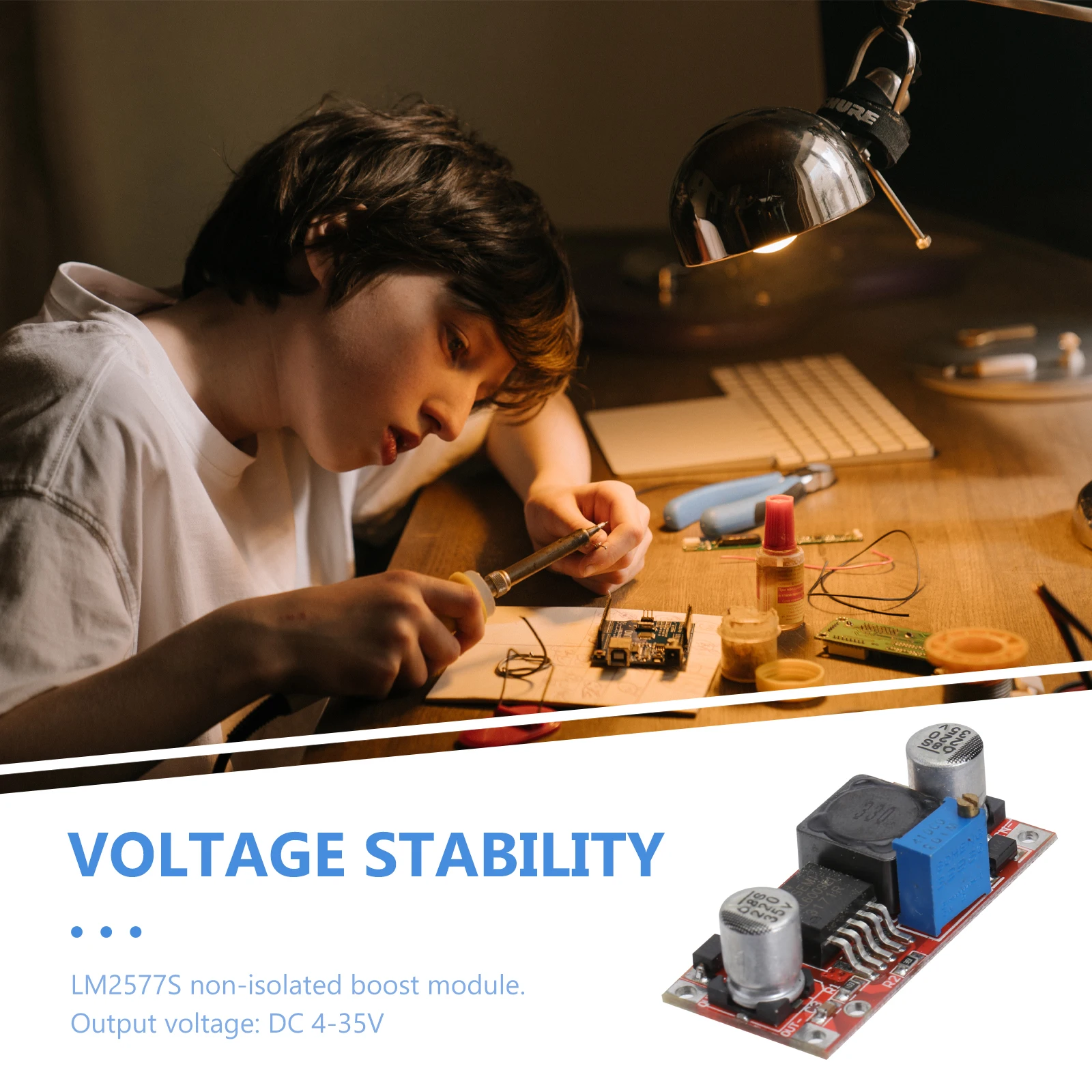 

Adjustable Dc Dc Boost Module Lm2577S Power Supply Module Adjustable Voltage Regulator Board Non Isolated Plug Adapter