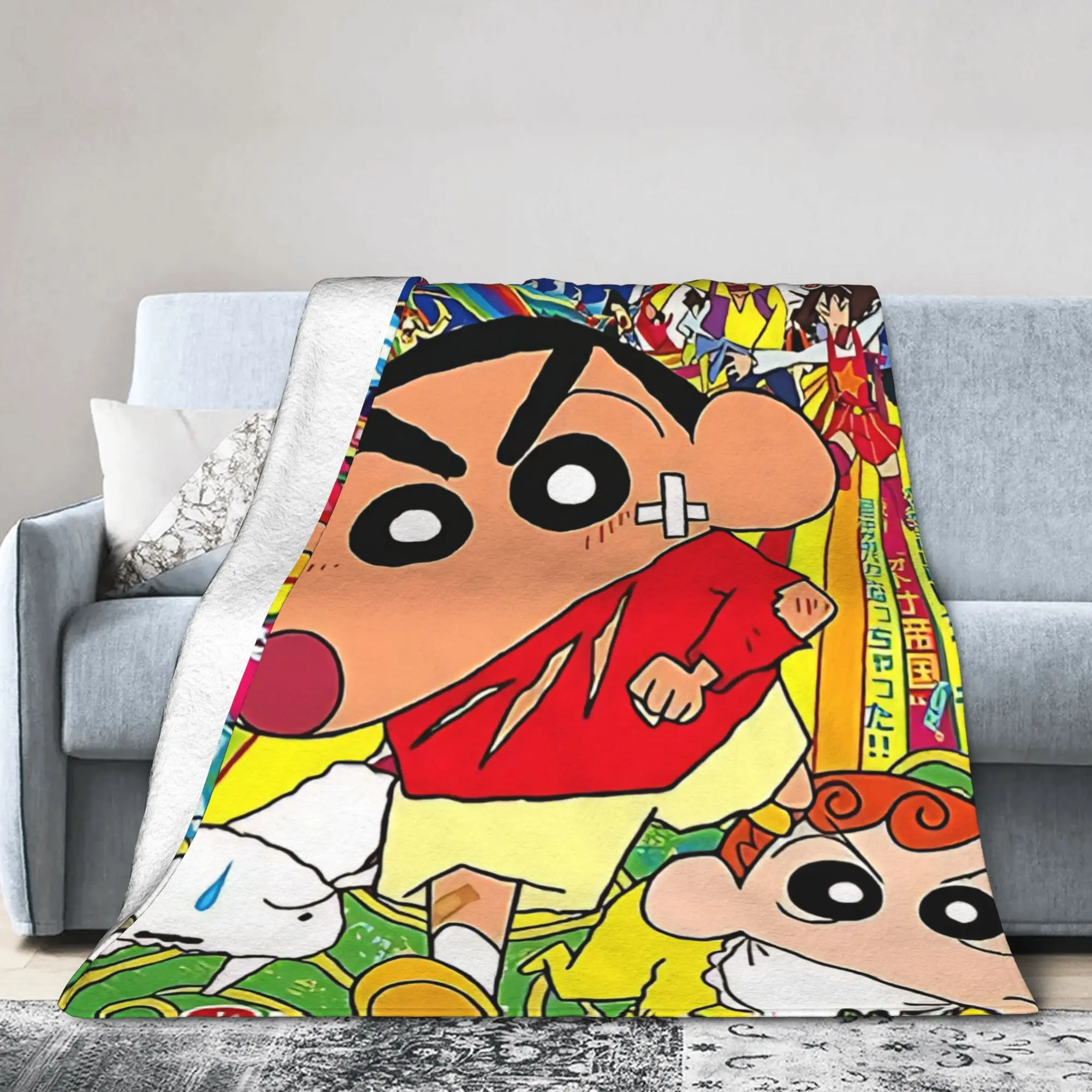 Shinchans The Adult Empire Movie Blanket Cover Flannel  Lightweight Throw Blanket for Outdoor Travel Bed Rug