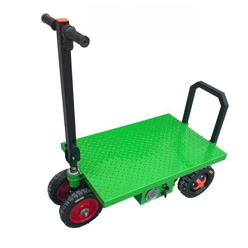 

Foldable electric four-wheel, flat truck high power