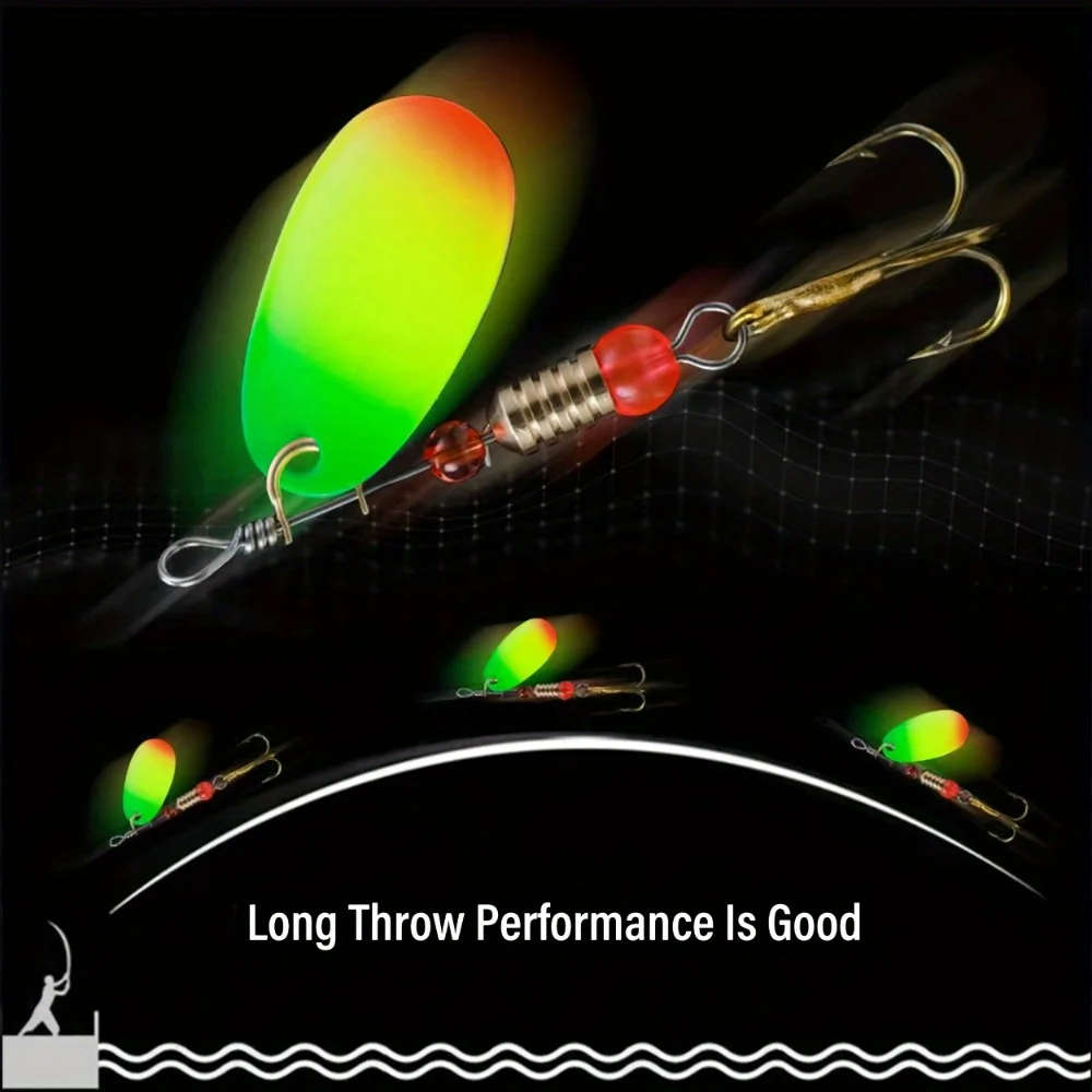 Set Spinner Crankbait Wobblers Metálicos para Pesca de Lucio - imagen 4