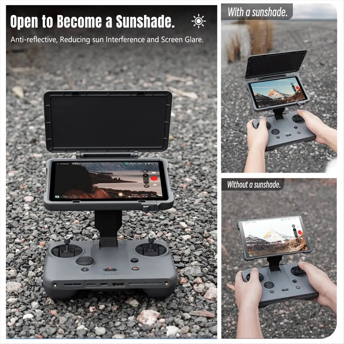 

Для пульта дистанционного управления RC PRO 2, солнцезащитный козырек, защитный чехол для экрана, защита от столкновений, солнцезащитный козырек [дневник жизни]