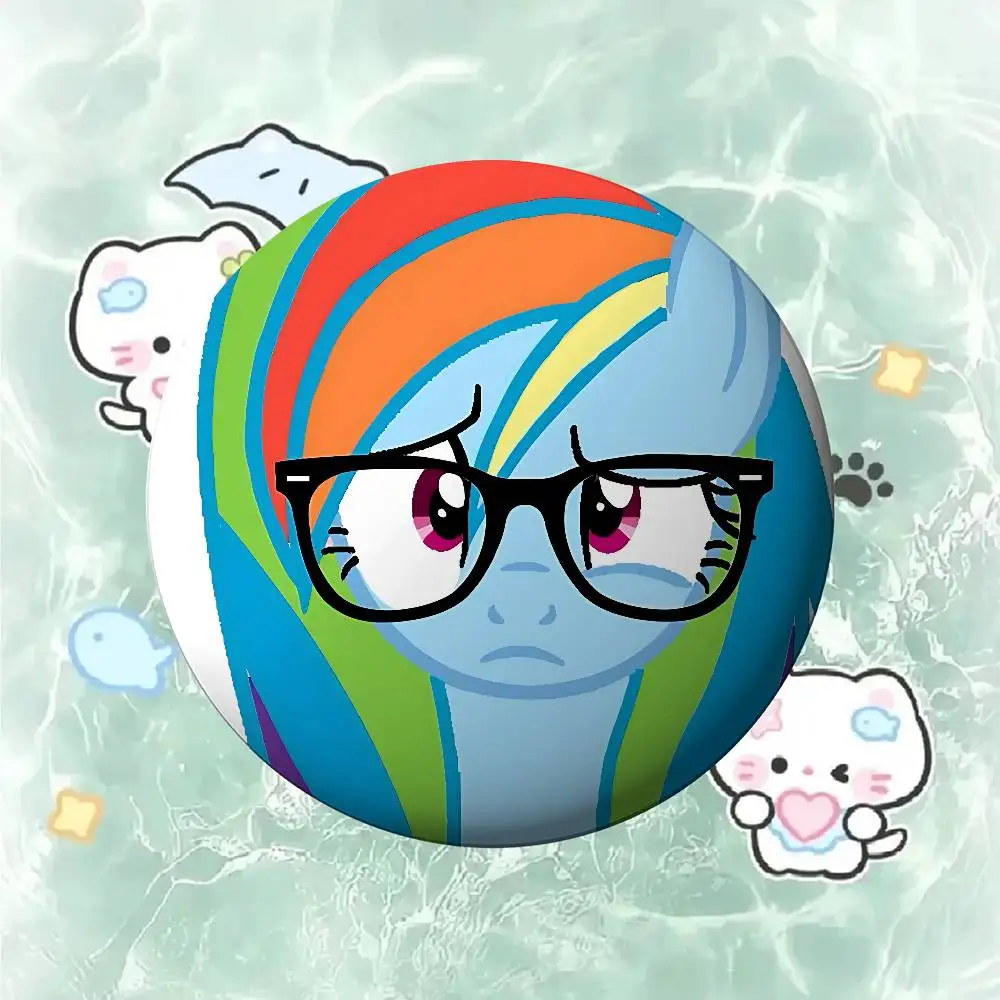 Cute L-little P-pony Abstract Fun Badge Pins For Friend, Backpack, Clothing, Collectible Accessories, Jewelry Gift