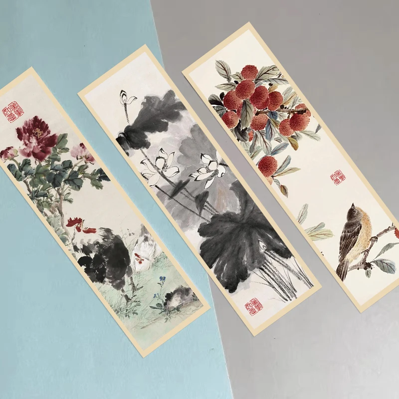 علامات مرجعية على الطراز الصيني التقليدي ، هدايا القراءة ، كتابة المكافآت ، الأدوات المكتبية ، اللوازم المكتبية ، الإشارات المرجعية ، 30 أو #3