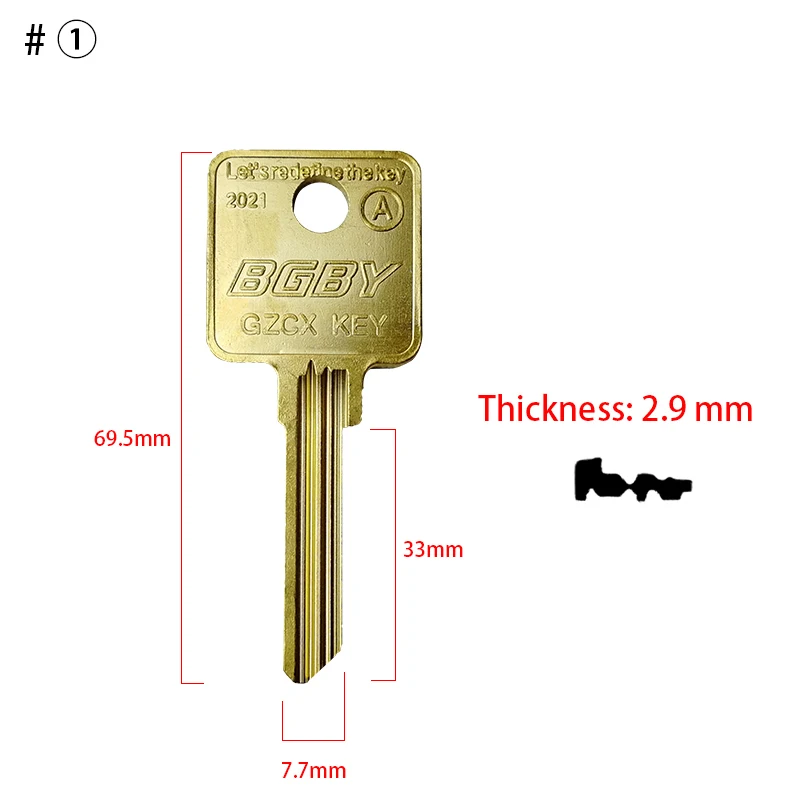 Imagem -02 - Medeco Fechaduras Chave Blanks Fit