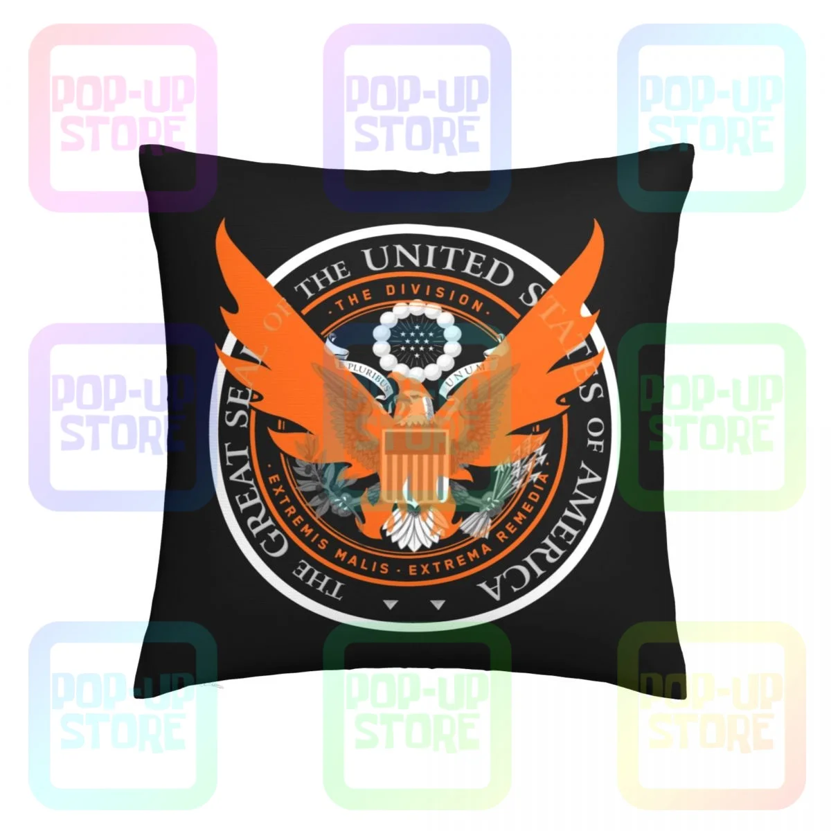 Sleep Tom Clancy'S The Division 2 Shd Emblem Logo Throw Pillow Cover Pillowcase Bedding Skin Care Top Quality