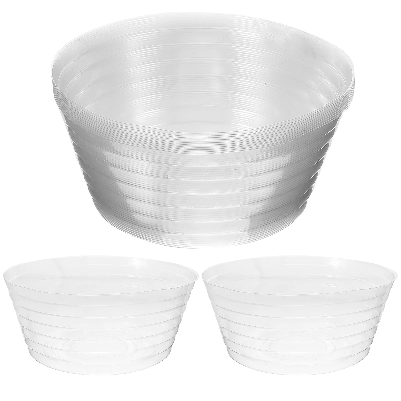 10pcs Flowerpot Waterproof Shell Clear Planter Tray Anti-Overflow Saucer For Indoor Plants Bonsai Large Garden Pots Container