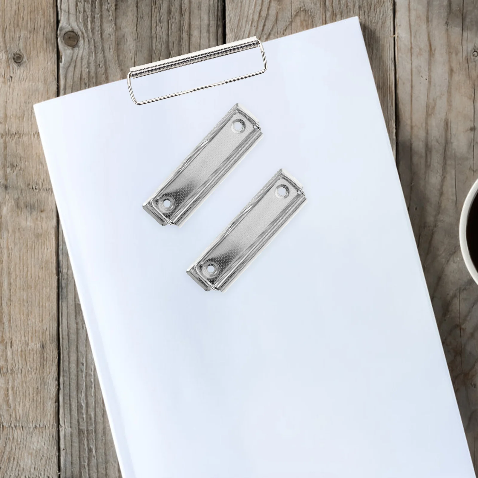 10 Pcs Writing Pad Holder Office Folders Clips Clipboards Metal Clamps Notice Plate File Aluminum Alloy Fixing for