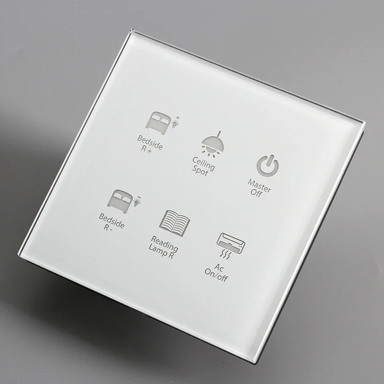 

Smart home light rs485 wall switch with customize icons and words