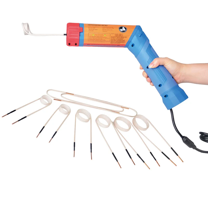 screw and nut heater with 8 coils, 110V/220V optional New 1100W Rotatable Magnetic Induction Heater Portable car repair tool,