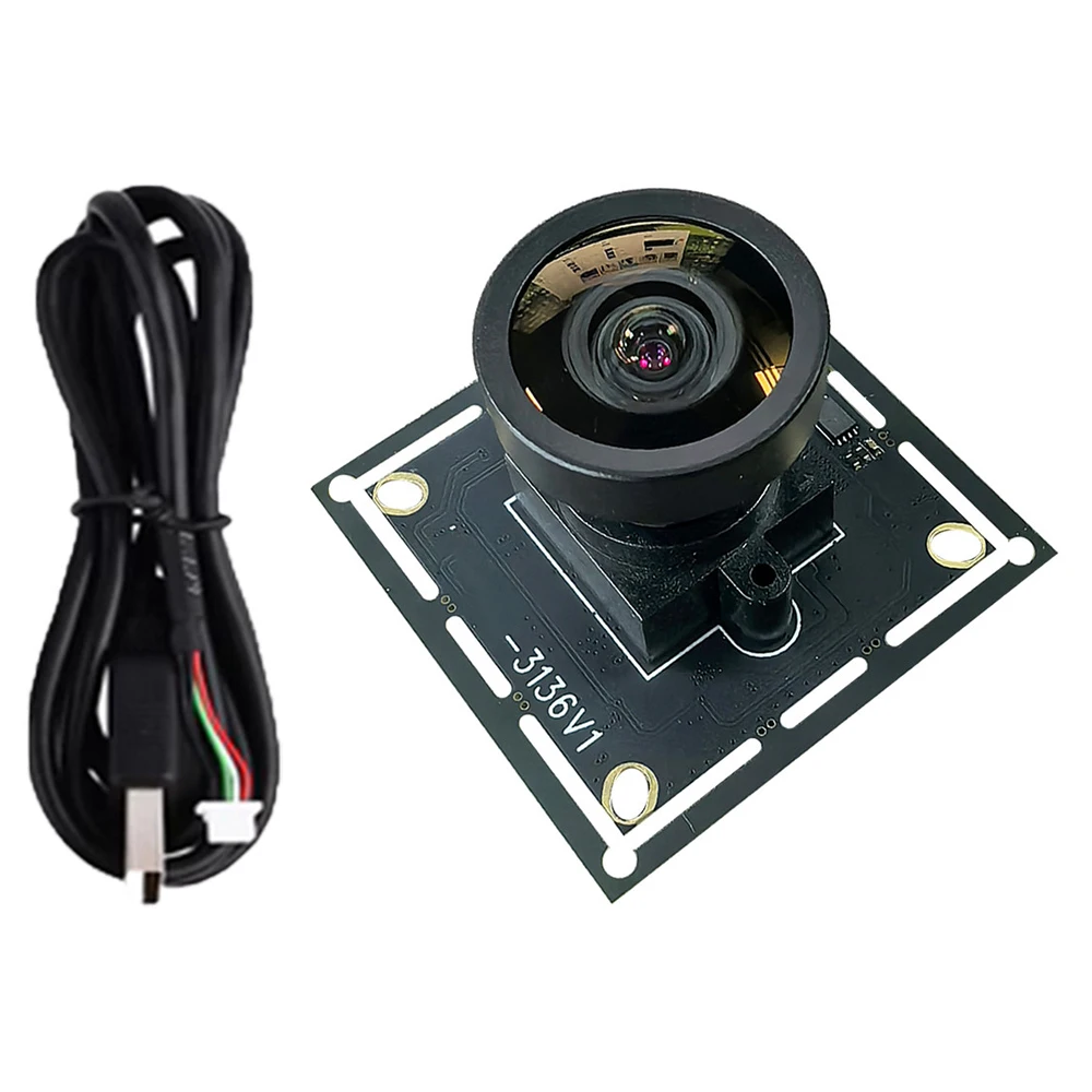 IMX577 USB Camera Module HD 4K 12MP 30fps UVC Protocol Distortion-Free Driver-Free for Facial Recognition Video Conferencing