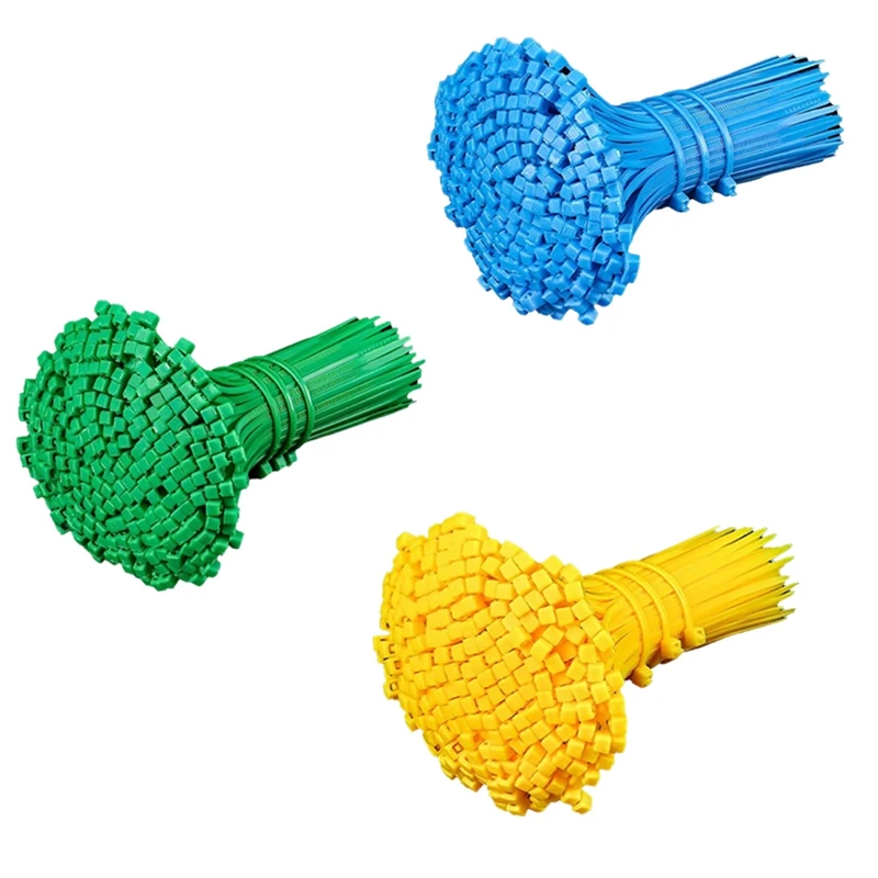 A74E-Self Locking Nylon Cable Ties Wire Cable Ties Self Locking Organ Quick Cable 4X200mm 500 Pcs