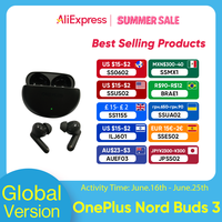 2024 New OnePlus Nord Buds 3 Bluetooth Earphone 32dB Active Noise Canceling 43h Battery Life BassWave 2.0 Google Fast Pair