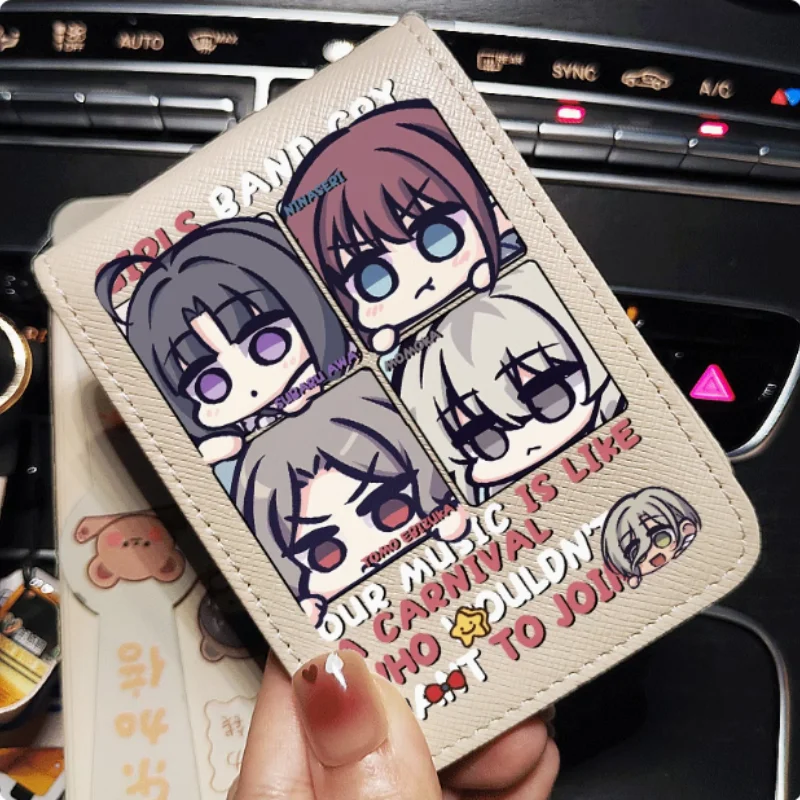 

Anime GIRLS BAND CRY Cartoon Fashion Wallets PU Purse Card Holder Money Bag Gift 2122 Cosplay