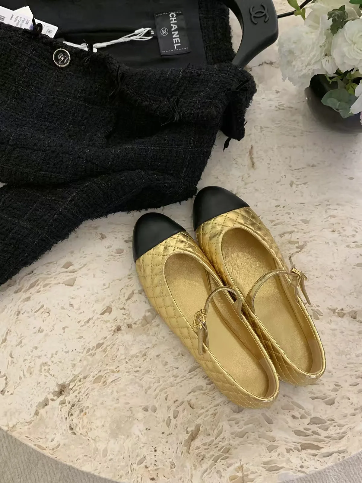 2025 الربيع والصيف جديد جلد طبيعي الماس نمط اللون أحذية الباليه جميع مطابقة شقة الضحلة طبقة واحدة الأحذية #3