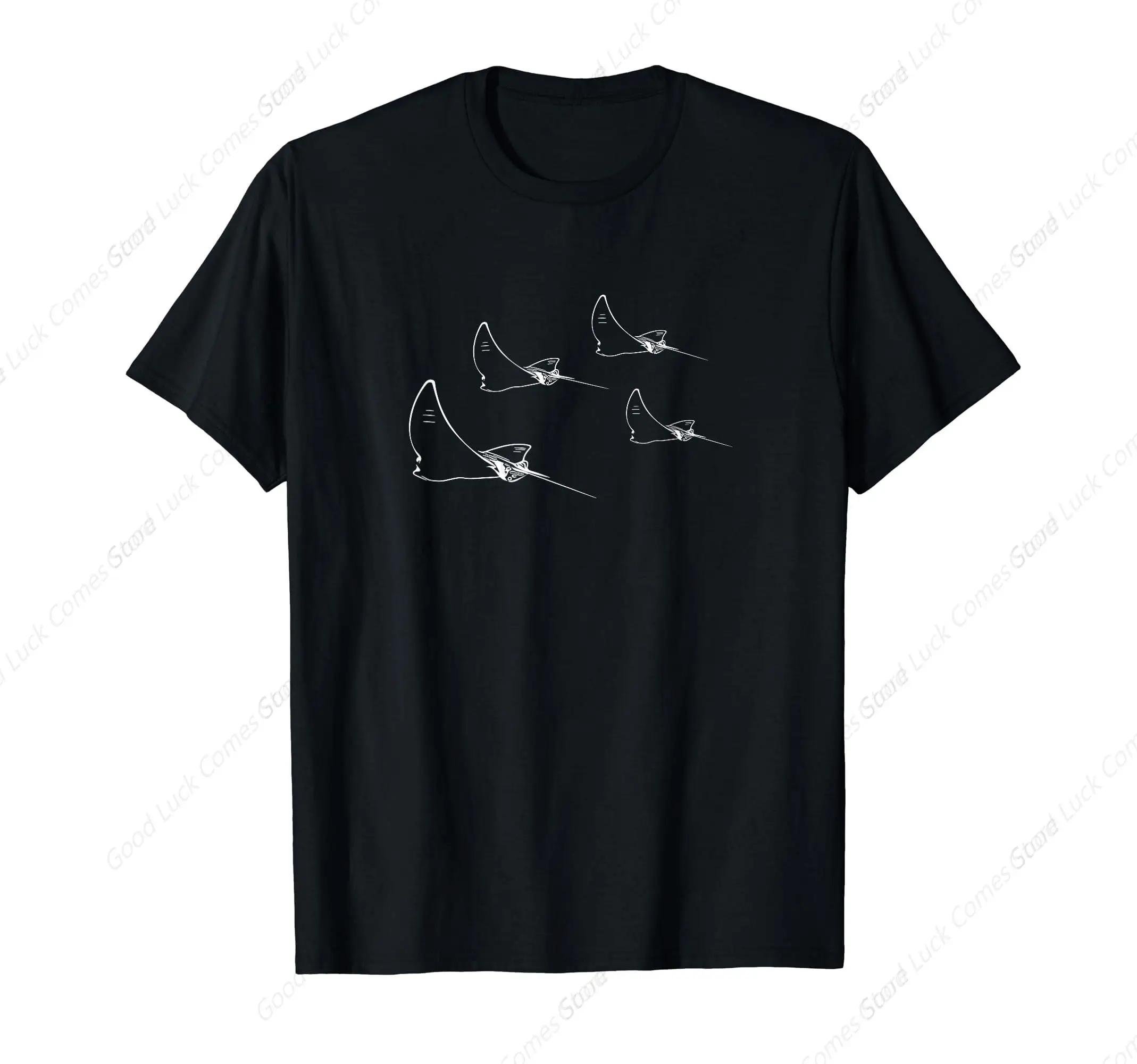 Eagle rays diving in groups formation - sea manta rays T-Shirt