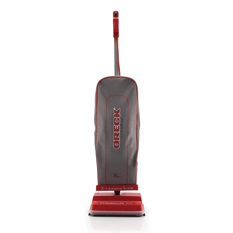 

Oreck Commercial Upright Bagged Vacuum Cleaner, Lightweight, 40ft Power Cord, U2000R1, Grey/Red