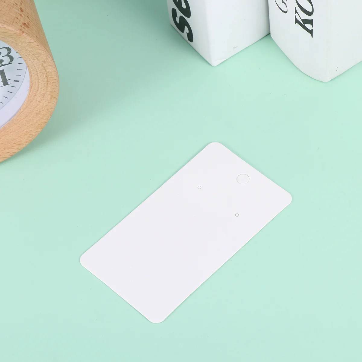 

200 pcs 5X8.9Cm Brown Kraft Display For Stud Teardrop Earrings Holder Packaging Craft Diy Jewelry Ear Cards Kraft Earring Cards