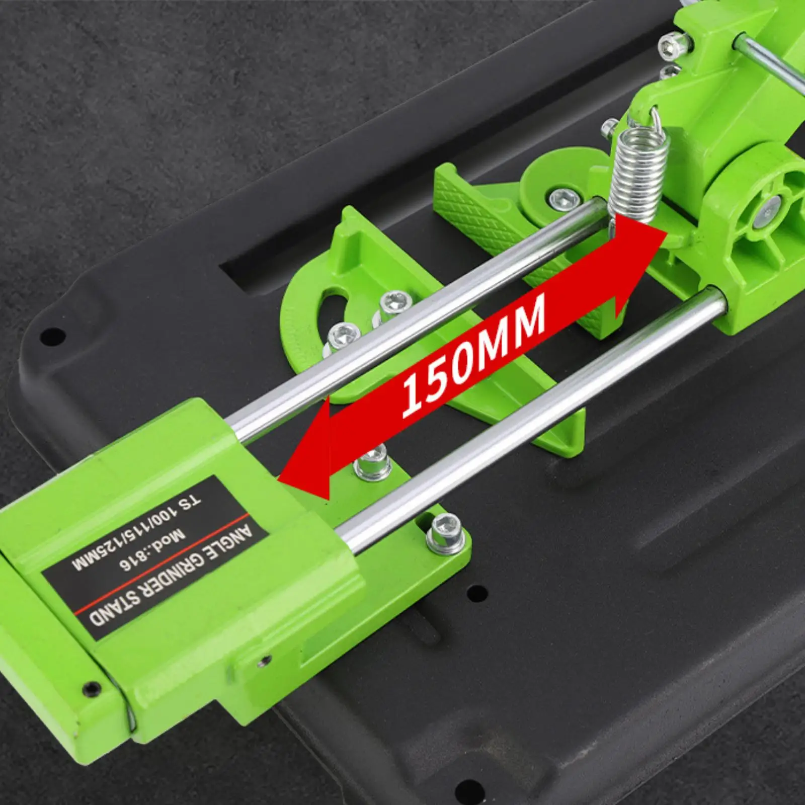 Angle Grinder Stand, Iron Base Polishing Machine DIY Desktop Pull Rod Type Fixed Holder Bracket, Angle Grinding Machine Stand
