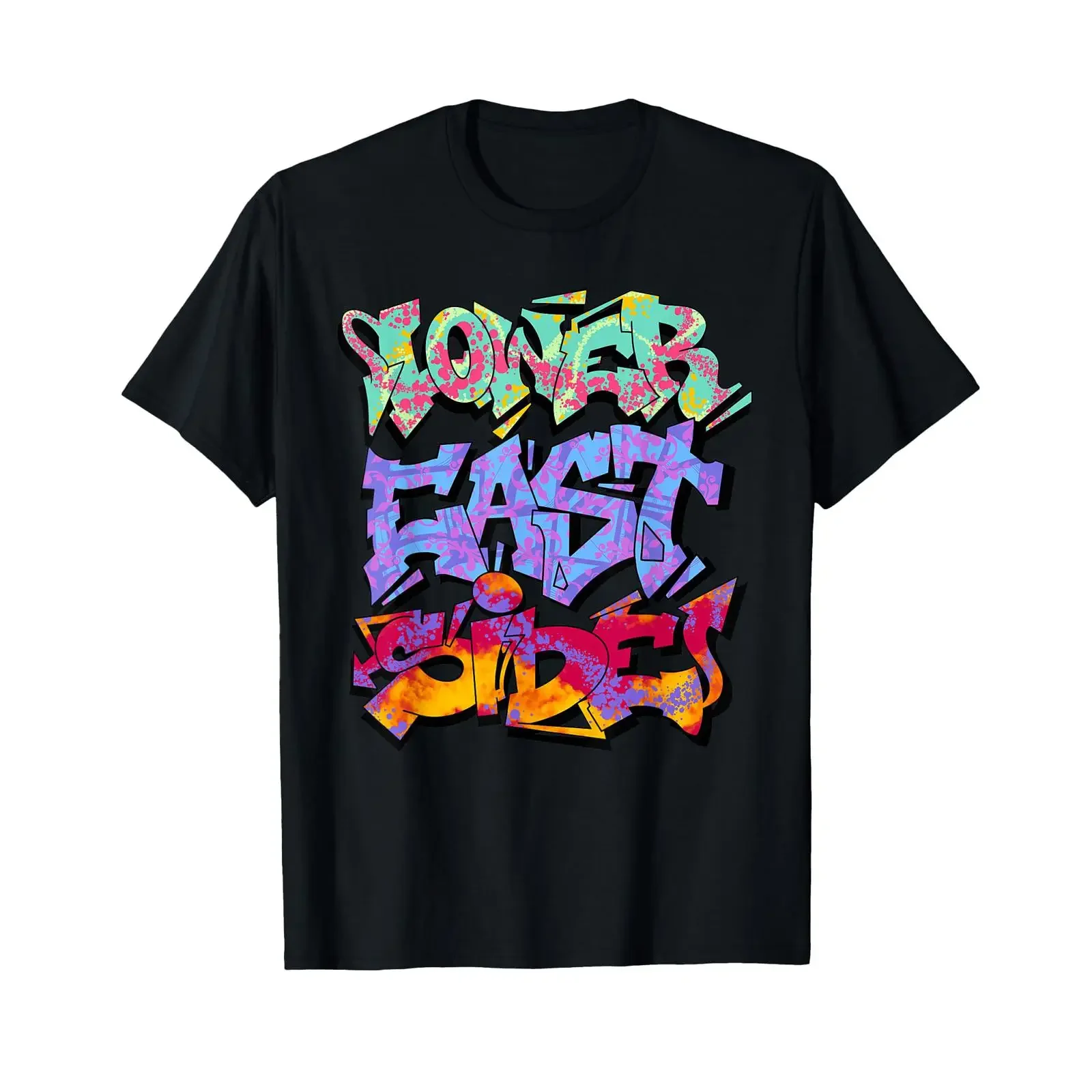 Graffiti on the Lower East Side T Shirt vintage Washed Soft homme Casual Top For Everyday Wear Stylish streetwear Unisex