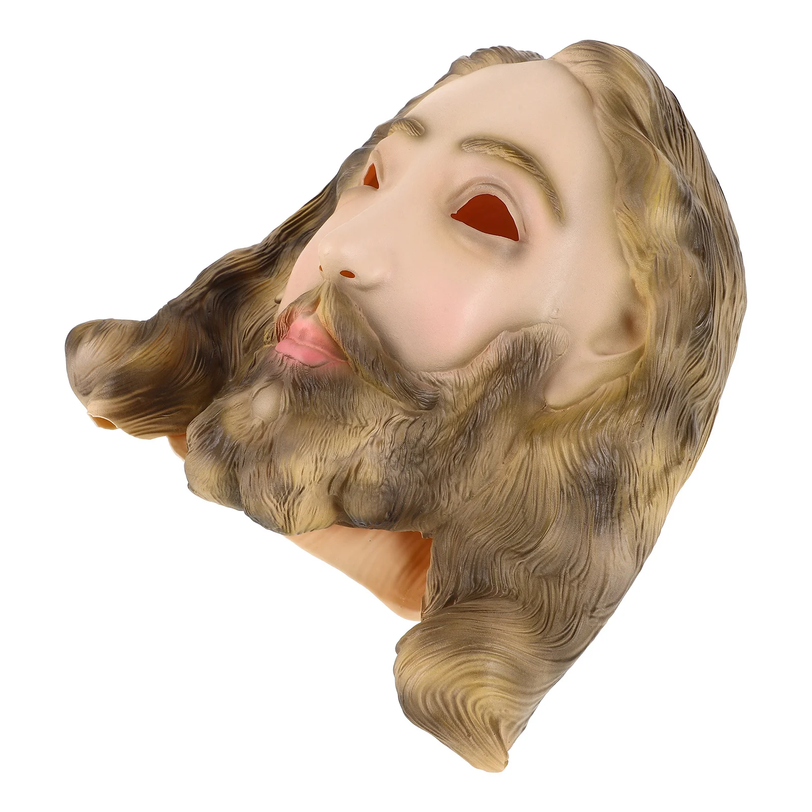 

Jesus Headgear Latex Christmas Mask Realistic Soft Comfortable Costume Party Masquerade Cosplay Festival Mask Jesus Headgear