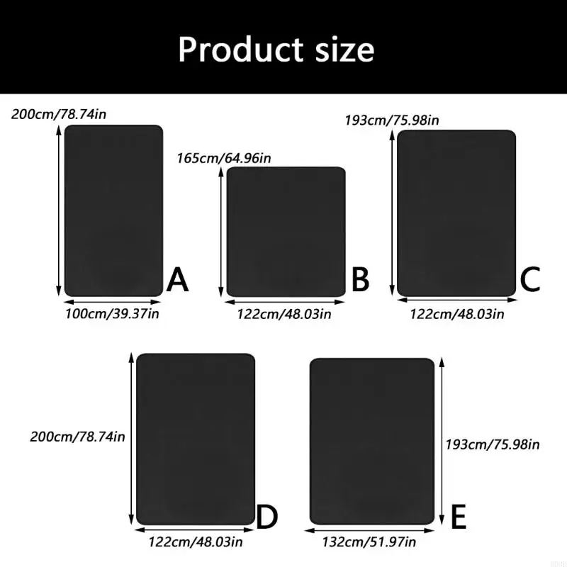 Durable Flame Resistant Pad For Camping BBQ Cooking Outdoor Heatproof Coated Fabric With Handle Area B03E