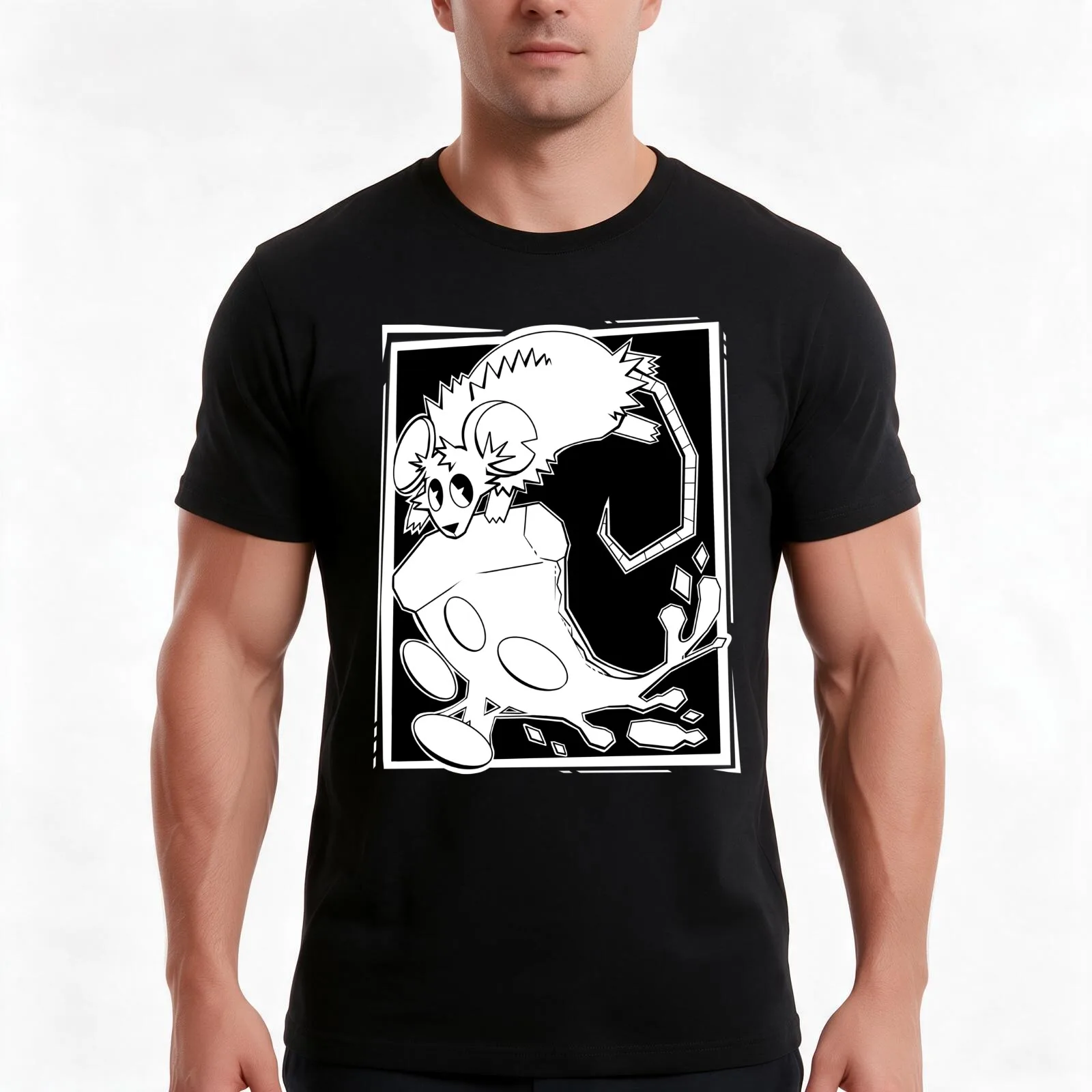 Pizza rat T-Shirt, Summer Casual Cotton Tee, Oversized Streetwear Tops, Vintage Graphic Print, Loose Fit Short Sleeve
