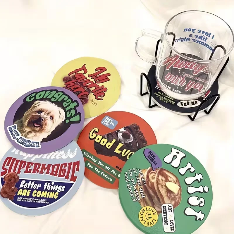 200PCS Custom Paper Coaster Restaurant Bar Beer Personalized Coasters Mat Coffee Cup Paper Coasters for Drinks