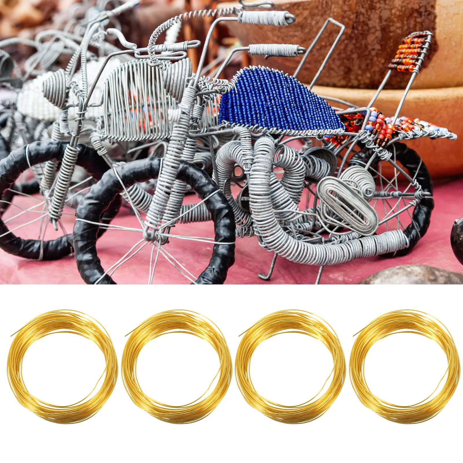 

10 Rolls Color Aluminum Steel Bonsai Tree Training Wires Craft to Plants Colorful Aluminium