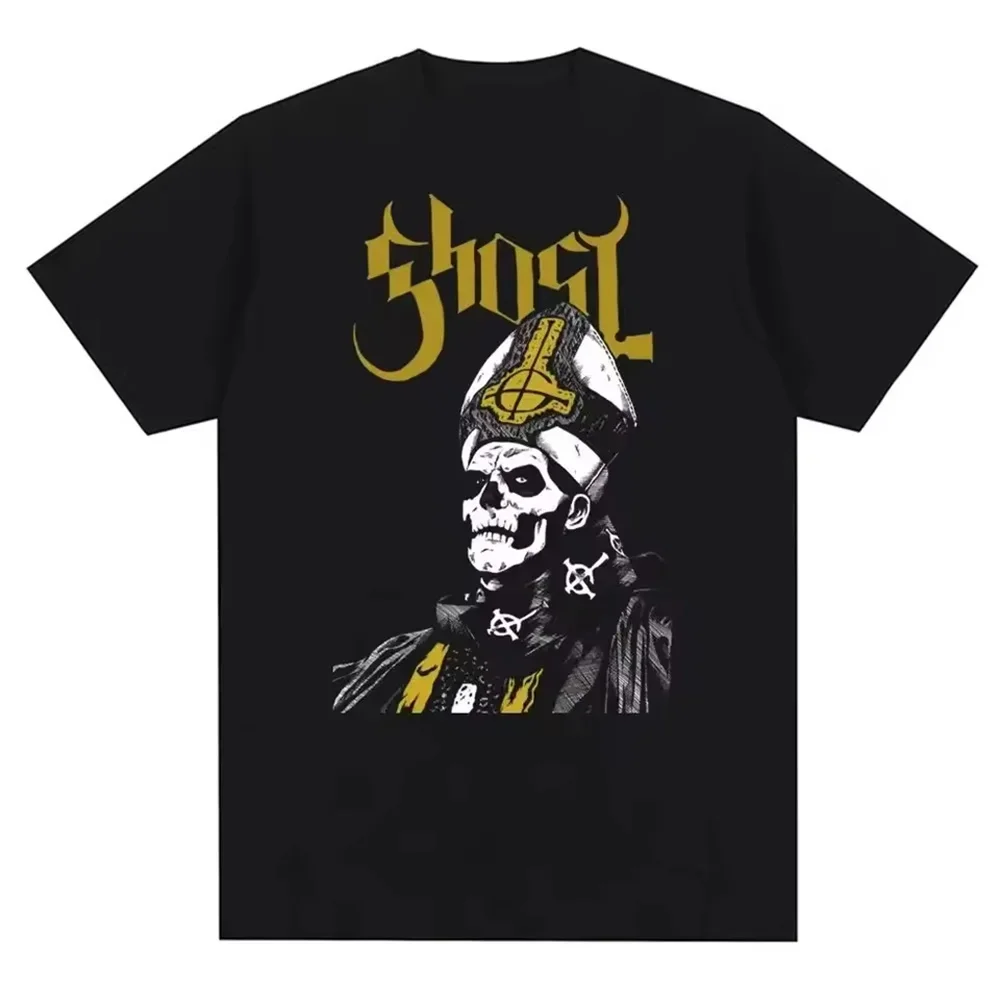 

High Quality men Ghost Band High Quality T Shirt Comic Streetwear Men women Top Japanese Funny Unisex Short Sleeved Clothing