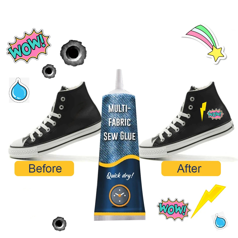1Pcs กาว Instant ผ้าหนังแห้งเร็วกาว Ultra-Stick เย็บชุดกาว Secure Stitch Liquid เย็บอุปกรณ์ Universal