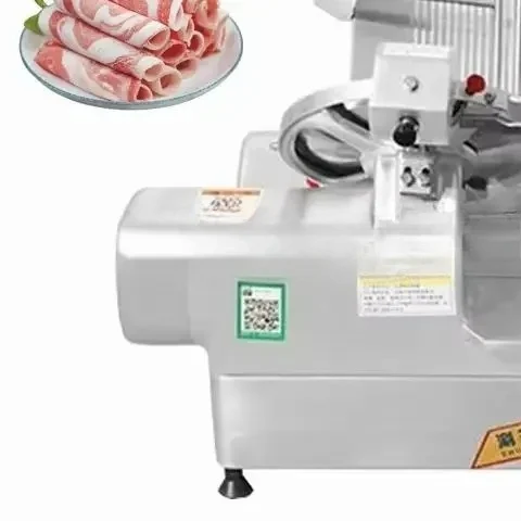 

Electric Frozen Meat Slicer Mutton Roll Beef Cutter Lamb Rolls Cutting Machine 220V