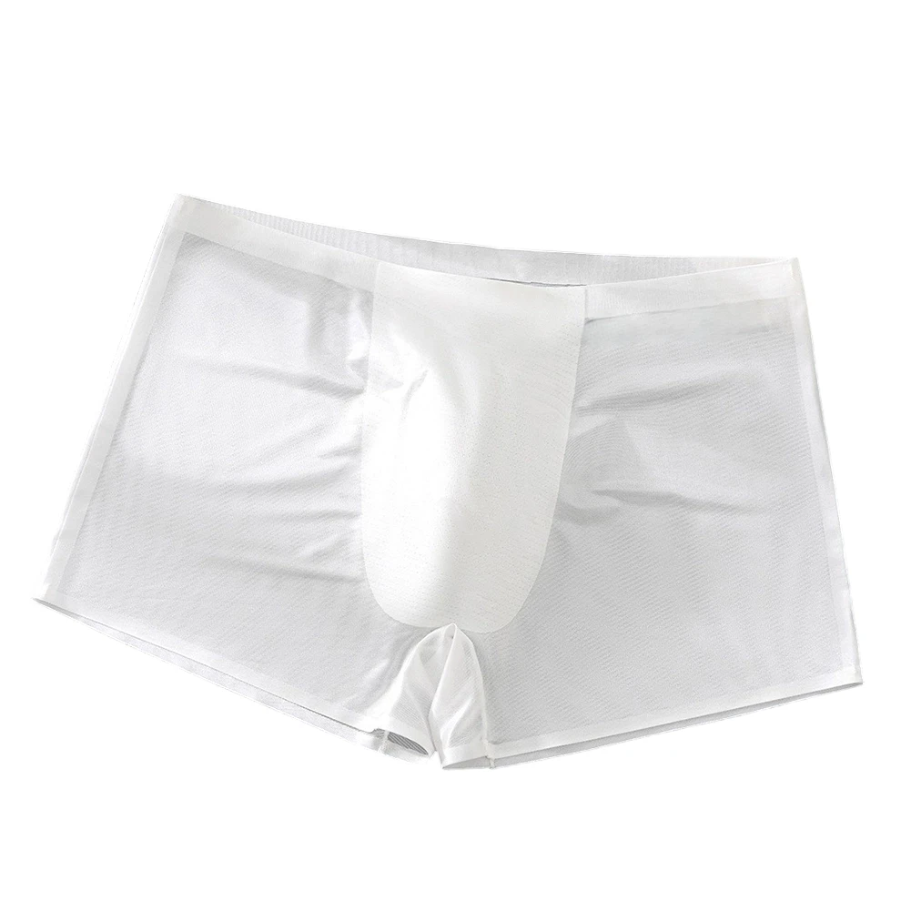 Low Waist Trunks Men for Ice for Silk Boxer For Hot Weather Soft Touch Breathable Fabric Smooth Texture For Daily Wear