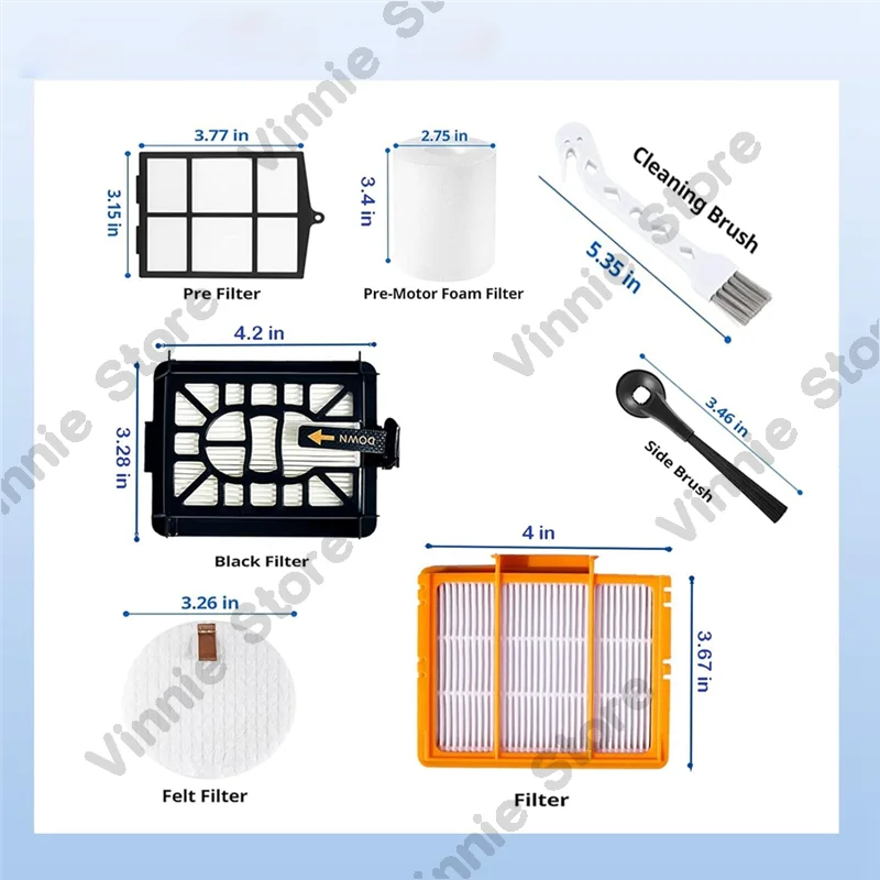 

Комплект запасных частей для робота-пылесоса Shark AV2610WA RV2610WA Matrix Plus, аксессуары