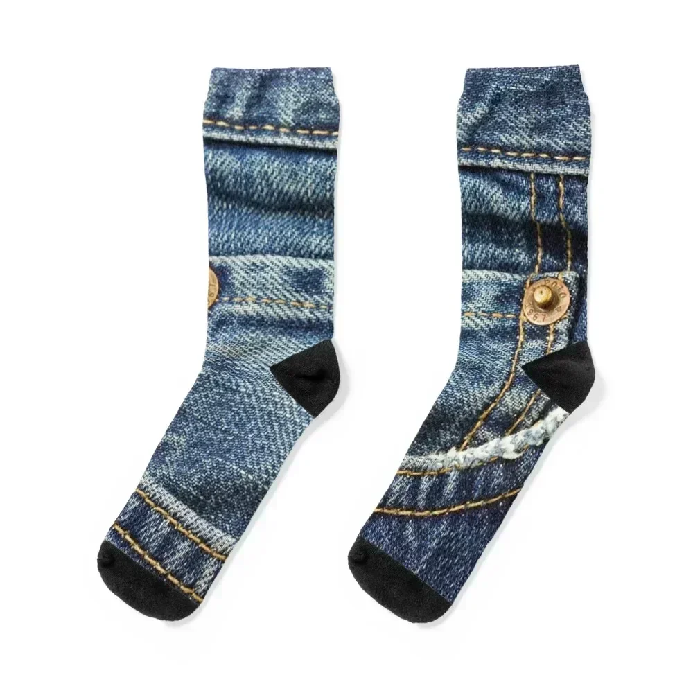 

blue jean pocket Socks winter soccer anti-slip hockey luxury Man Socks Women's