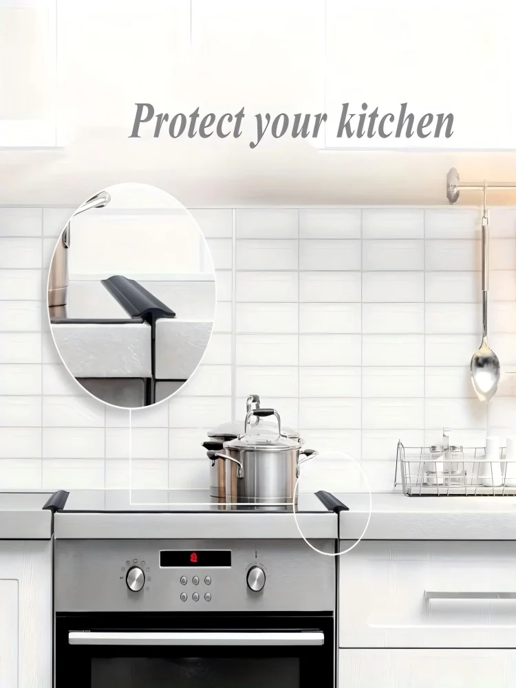 YITAPE Silikon-Küchenherd-Lückenabdeckung Hitzebeständiger Dichtungsstreifen Anti-Öl Staub Wasser Abdichtung für Gasherd Backofen Arbeitsplatte 53cm – Detail 5