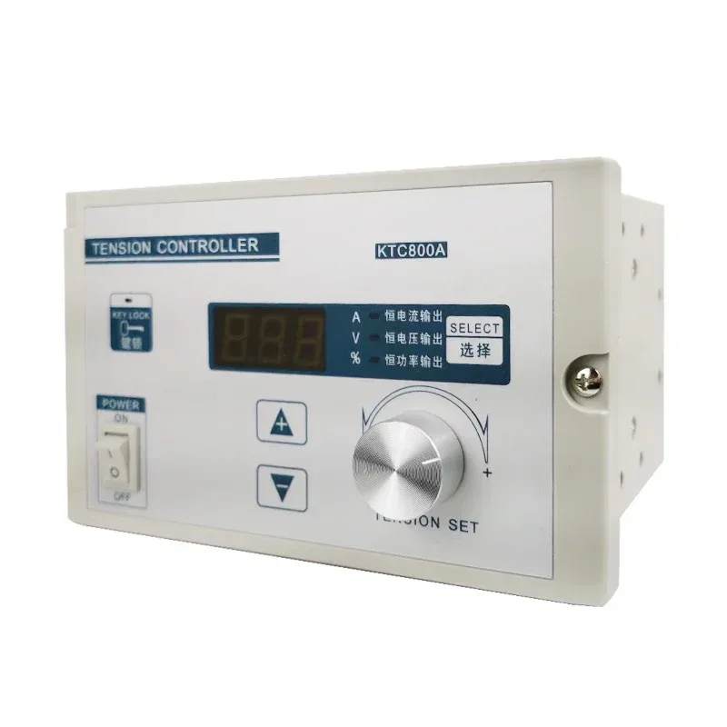 Tension Controller Digital Display 24V Manual Speed Regulator Ktc800A Magnetic Powder Brake Clutch Magnetic Powder Control Box