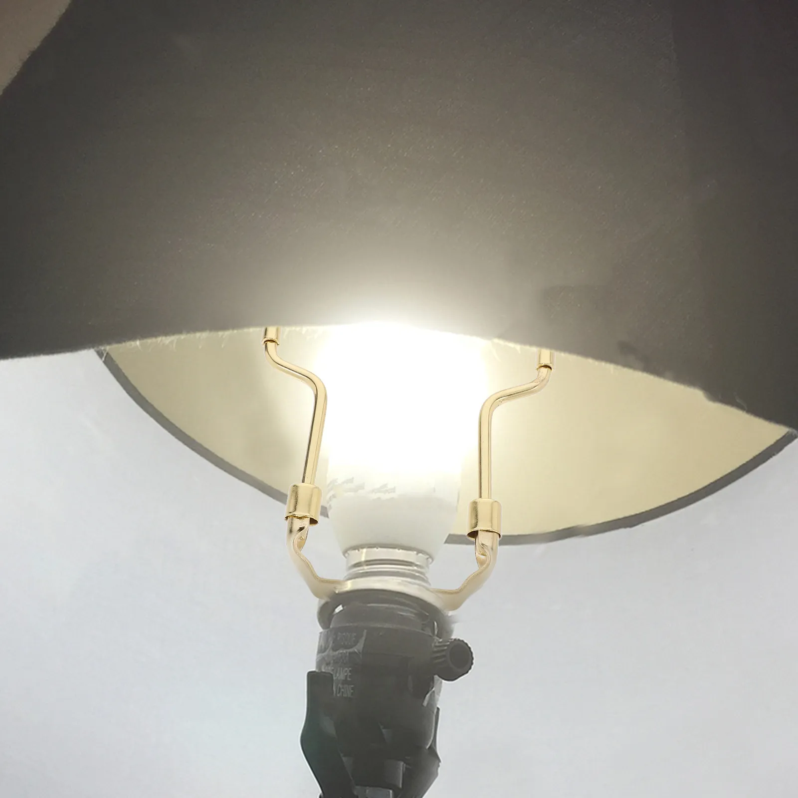 

1Set Adjustable Lamp Harp Shade Holder Bracket for Table Floor Lamp Repair Stylish Metal Replacement Parts Easy Install