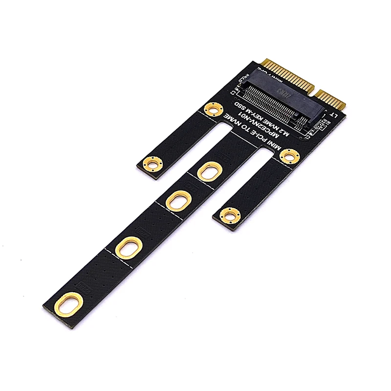 NOVO Mini PCIE para NVME Adaptador Mini PCIE para M2 MINI PCI-E para NVME Converter Riser Suporte 2230 2242 2260 2280 NVME PCIE M2 SSD