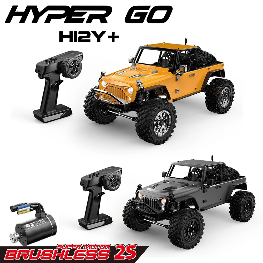 

Радиоуправляемая машина MJX Hyper Go H12Y+ 1/12 4WD для бездорожья, скорость 12 км/ч, с сенсорным бесщеточным двигателем, 2.4G, на пульте управления, для скалолазания