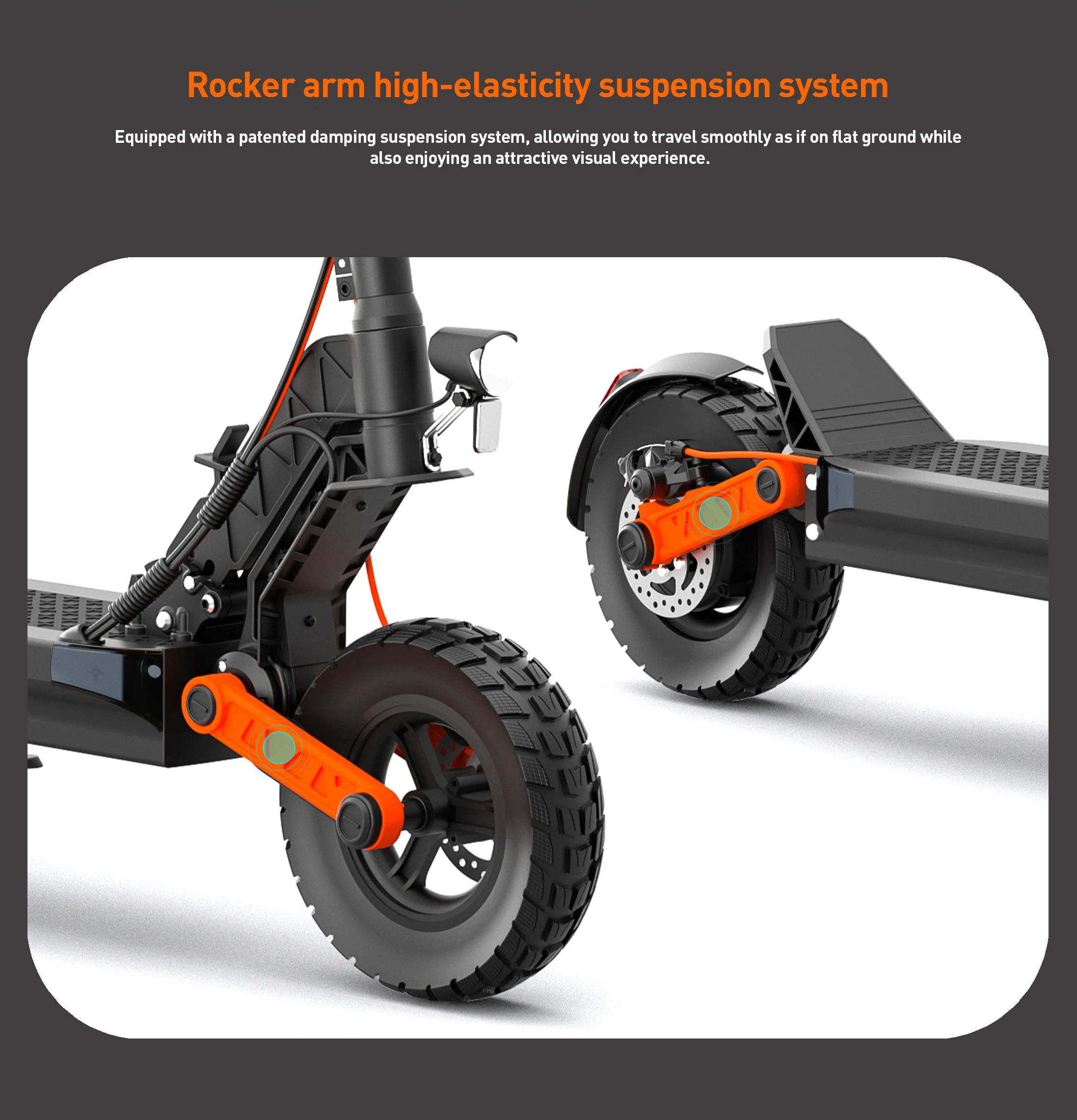 JOYOR S5 Pro (ABE) Zertifizierter Elektroroller für Pendler mit 10-Zoll-Reifen, 48V 26Ah Akku, E-Scooter für Erwachsene – Detail 7