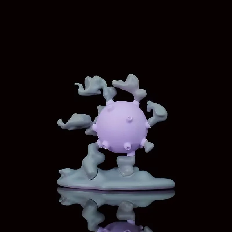 Equipo periférico de Pokémon Rocket Weezing Koffing, adornos de escritorio, modelo de dibujos animados, figura, regalo de cumpleaños, juguete para niños, 12CM