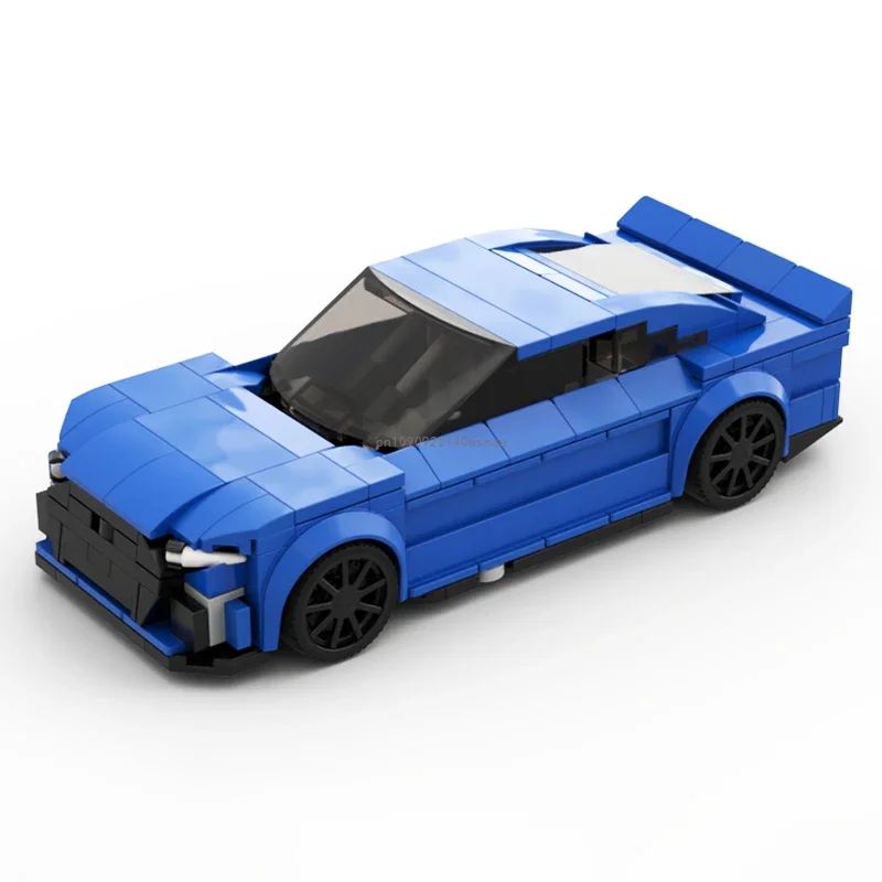 

2024 Hot MOC Speed Champion City Car Mustang Supercar Building Blocks Brick Racing Technique Creative Garage DIY Toys Kids Gifts