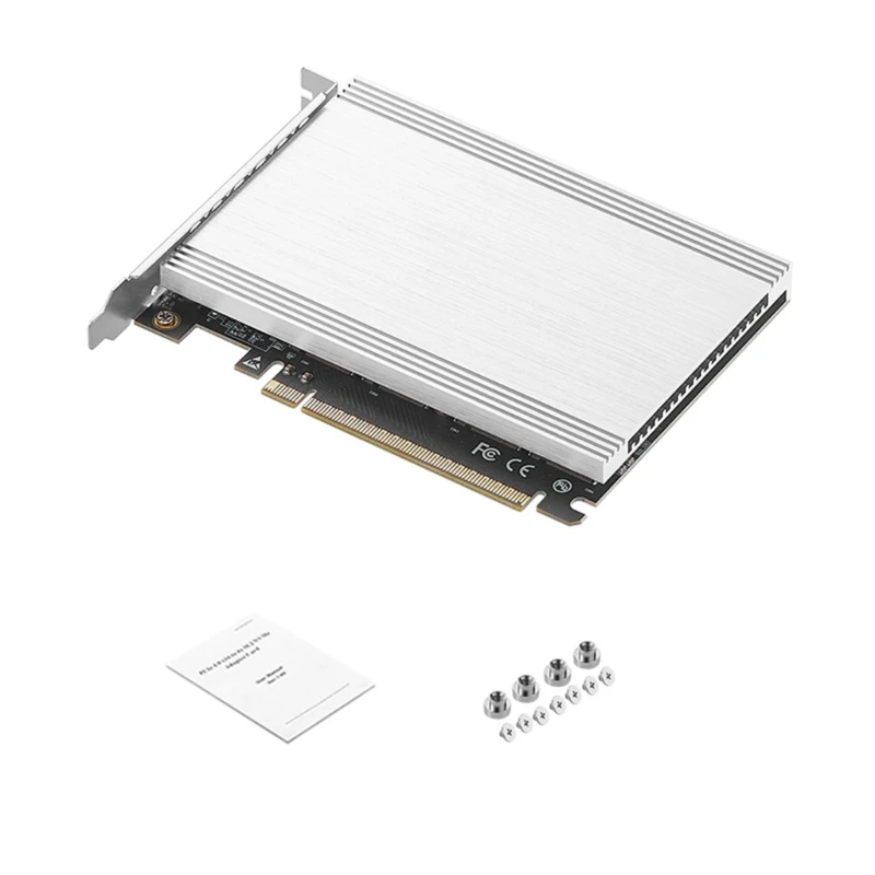 PCI-E4.0 X16 to 4-port .2 SSD NVME Solid-state Drive Adapter Card Computer Slot
