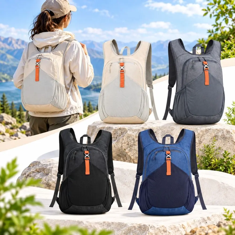 15L Hiking Backpack Foldable Lightweight Small Backpack Compact Multiple Pockets Ultralight Hiking Daypack Outdoor Activities